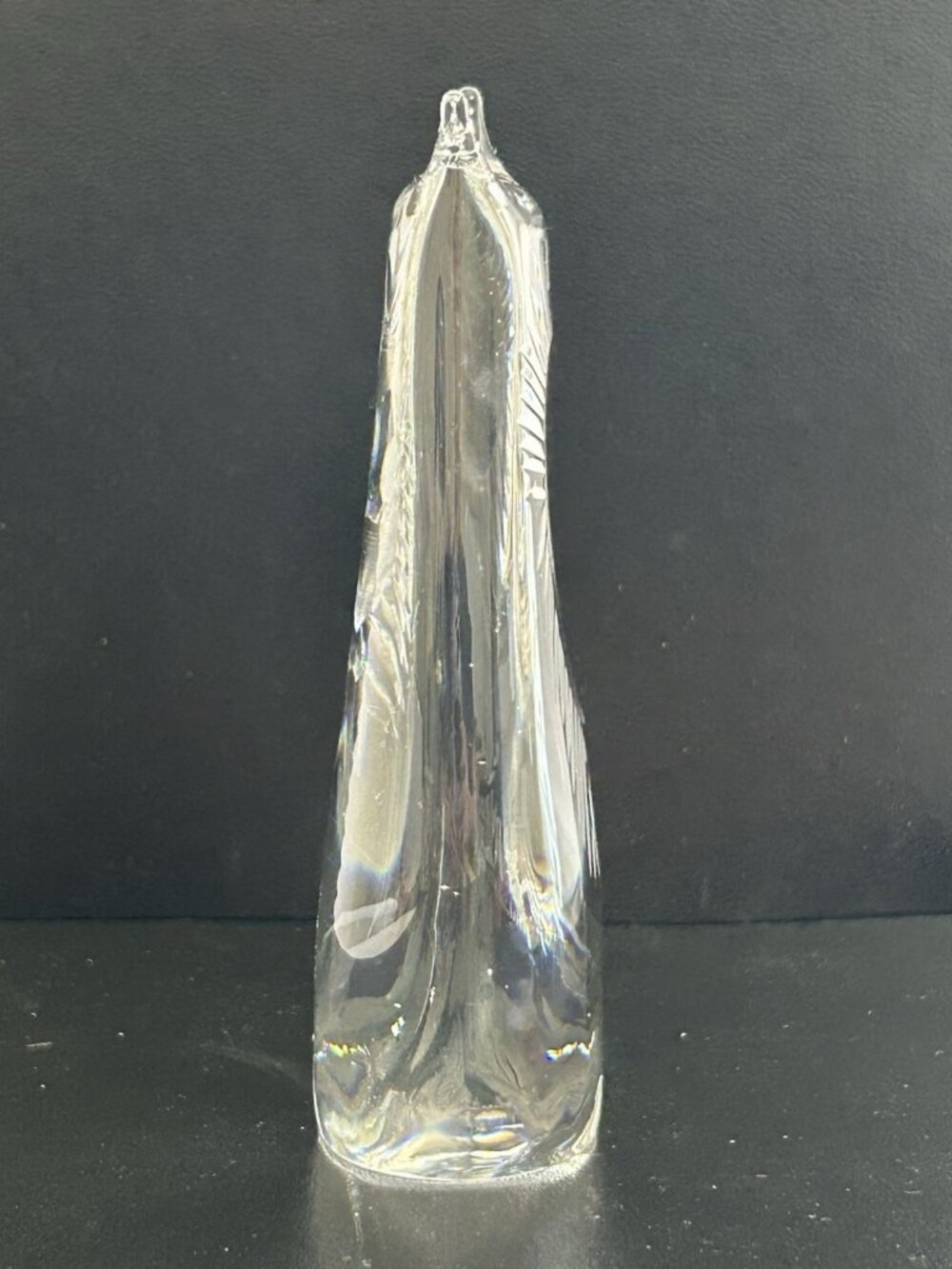 Vintage Ernest Gordon for Boda Afors Sweden Clear Crystal Owl Figurine Unique - Picture 7 of 9
